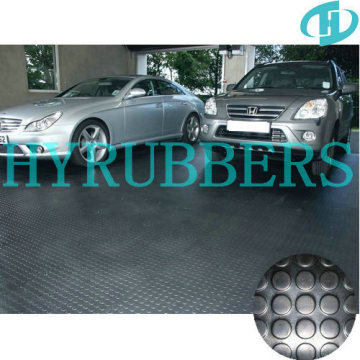 round dot rubber garage floor mat