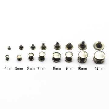 Raw Metal Rivets with Cap Backpart