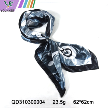 ABSTRACT PRINTING SATIIN SCARF