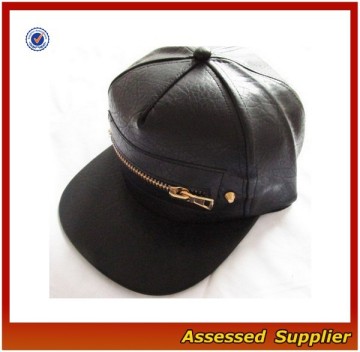 SNB036/ Custom leather snapback hat/ fashion leather hat