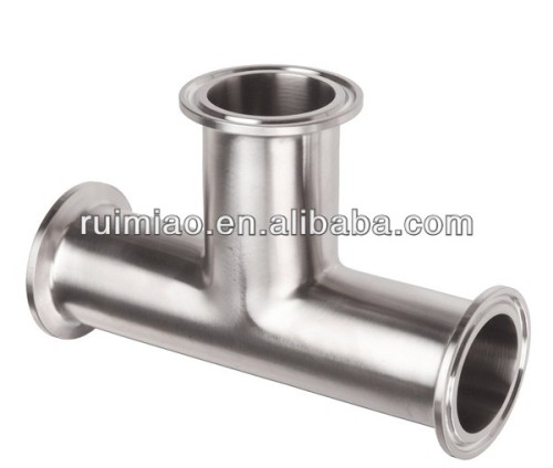 sanitary stainless steel pipe clamp tee