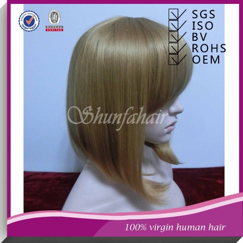 VIrgin brazilian hair full lace wig,silk top virgin hair full lace wig,blonde brazilian hair full lace wig