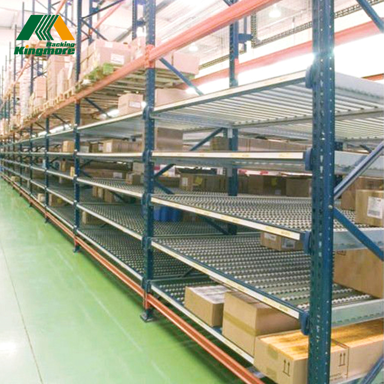 Warehouse storage gravity flow carton rack industrial heavy duty carton flow rack systems