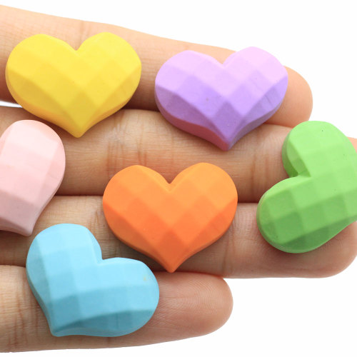 100 sztuk Resin Hearts Flatback Sweet Girl Resin Flatback Kawaii Cabochon Scrapbooking Akcesoria Dekoracje