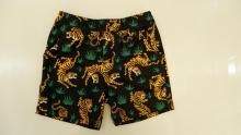 Tiger print beach shorts for boys