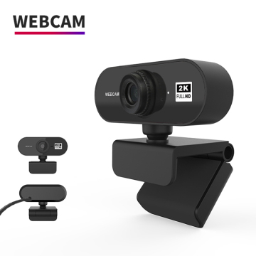 Hot Sale HD 2K USB Auto Focus Webcam with 360 Degree Rotation and Built-in Microphone