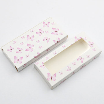 Custom Printed Paper Eyelash Boxes with Clear Window