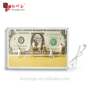 Waterproof Decorative Wall Pictured Heater Carbon Crystal Infrared Heating Panels