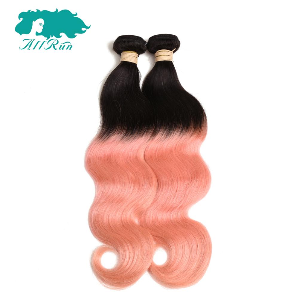 10"-26"cheap rose gold ombre body wave hair extensions black women