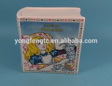 YF16007 decal print ceramic savings book porcelain saving book