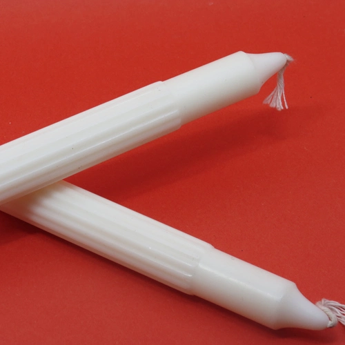 Factory Price 21g Fluted Cheap Wax White Candle for Africa