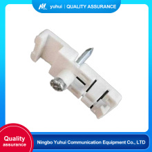 Optical fiber cable clamps with concrete nails