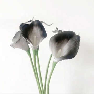 Factory Supply PU Flowers Artificial Real Touch Calla Lily