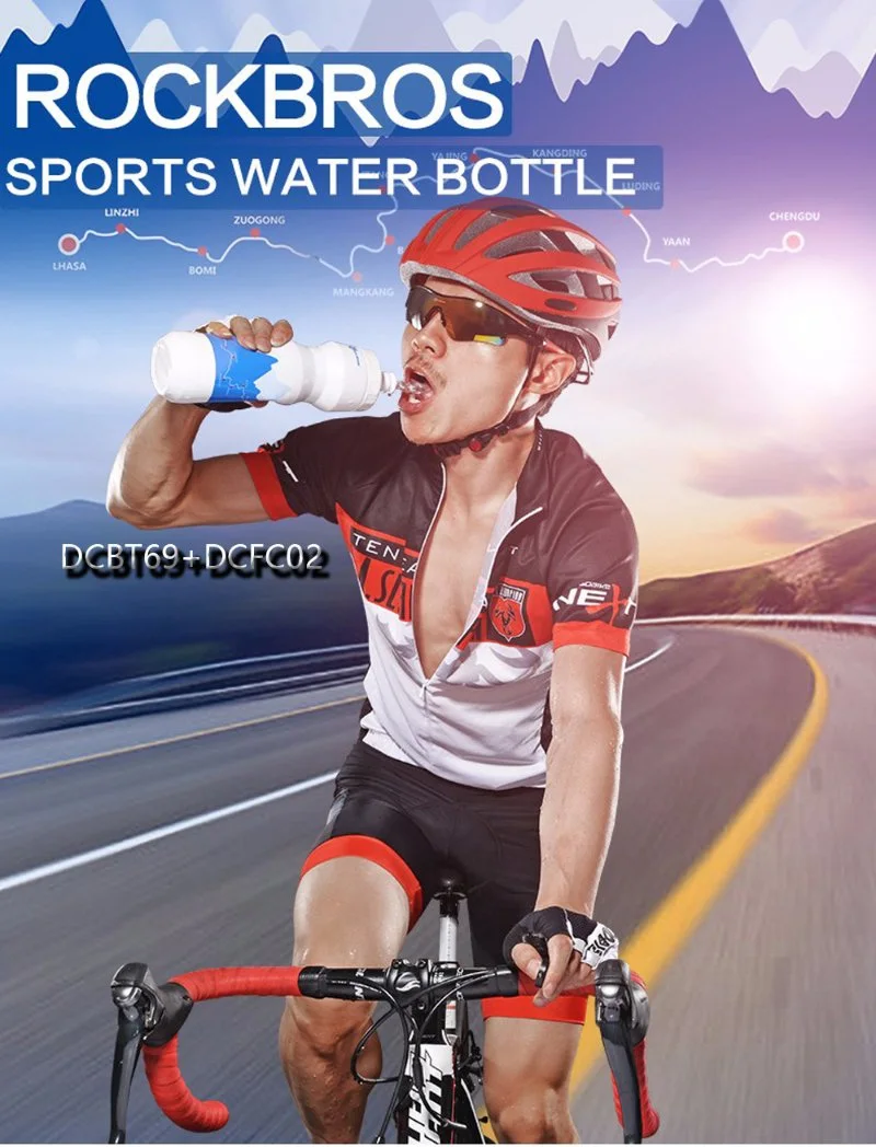 Plastic Outdoor Sports Water Bottle Leak-Proof Travel Cup Student Portable Space Cup Bicycle Water Cup Custom Logo