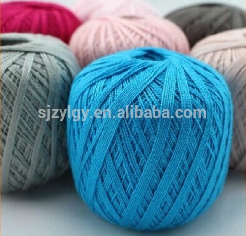 DMC quality 24 colors 8# knitting thread 100% cotton YL-E233