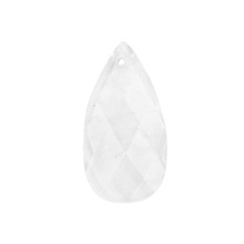 Clear Crystal 13x25mm Faceted Waterdrop Pendant for Making Jewelry