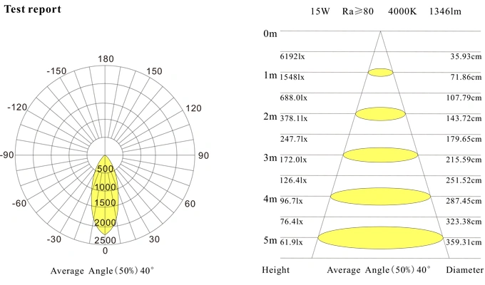 15W/20W COB LED Down Light for Commercial Lighting