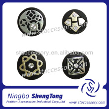 Black Round Diamond Rhinestone Button