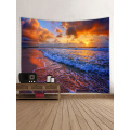 Tapisserie Wandbehang Ozean Meer Welle Meer Küste Strand Serie Tapisserie Sonnenaufgang Sonnenuntergang Abenddämmerung Tapisserie für Schlafzimmer Wohnheim Dekor