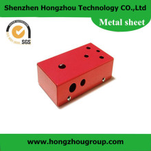 Red Color Powder Coated Cabinet Sheet Metal Part