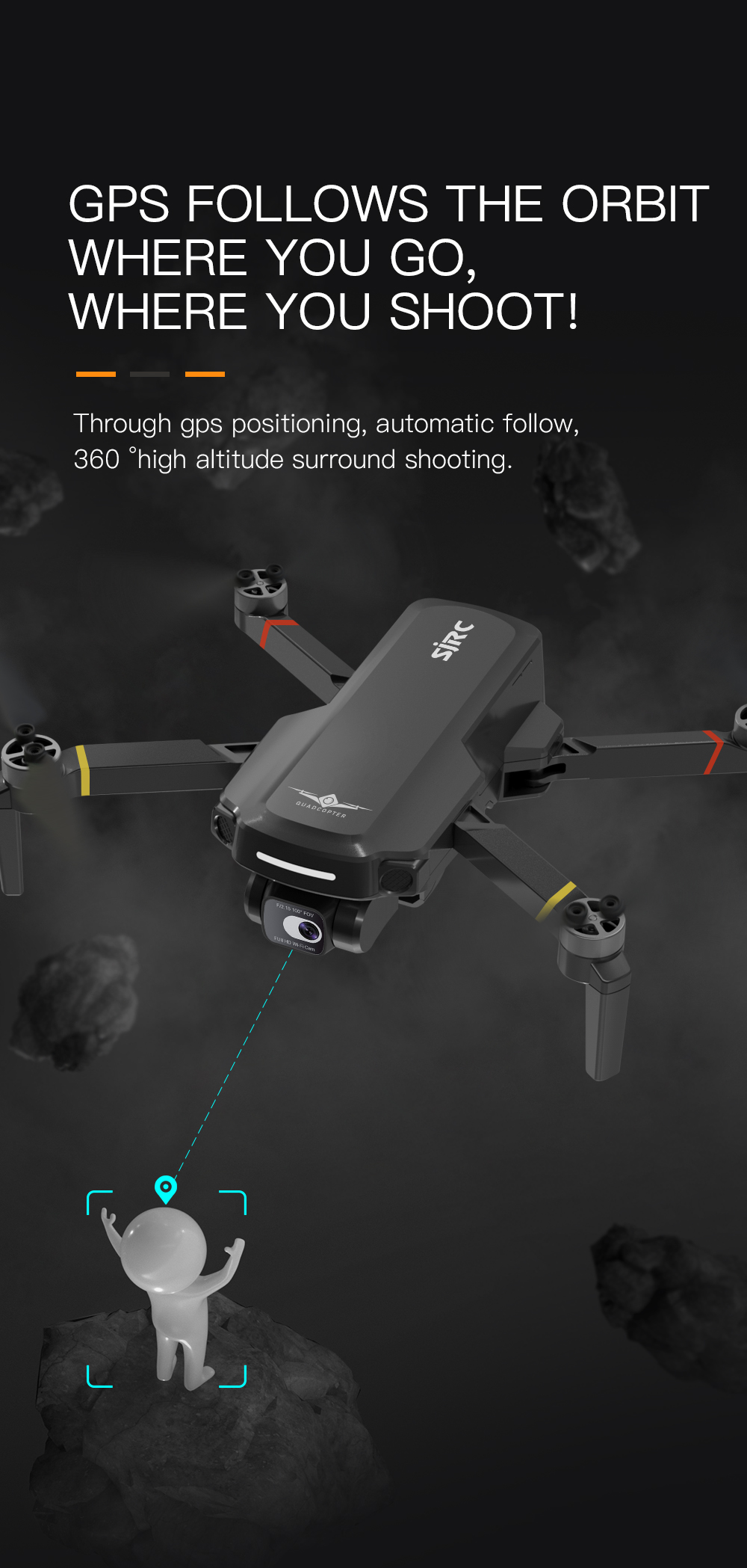 New Arrival SJRC F5S PRO+PRO Plus Drone With 30min flying time and 3.5km FPV Distance