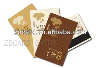 Gold/ silver stamping plastic card