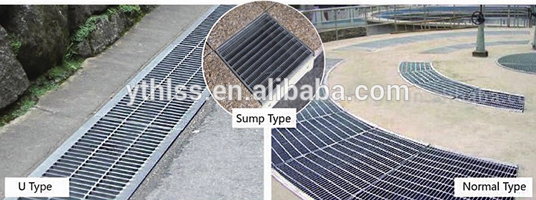 Best price steel grating trench cover drainage cover for catwalk