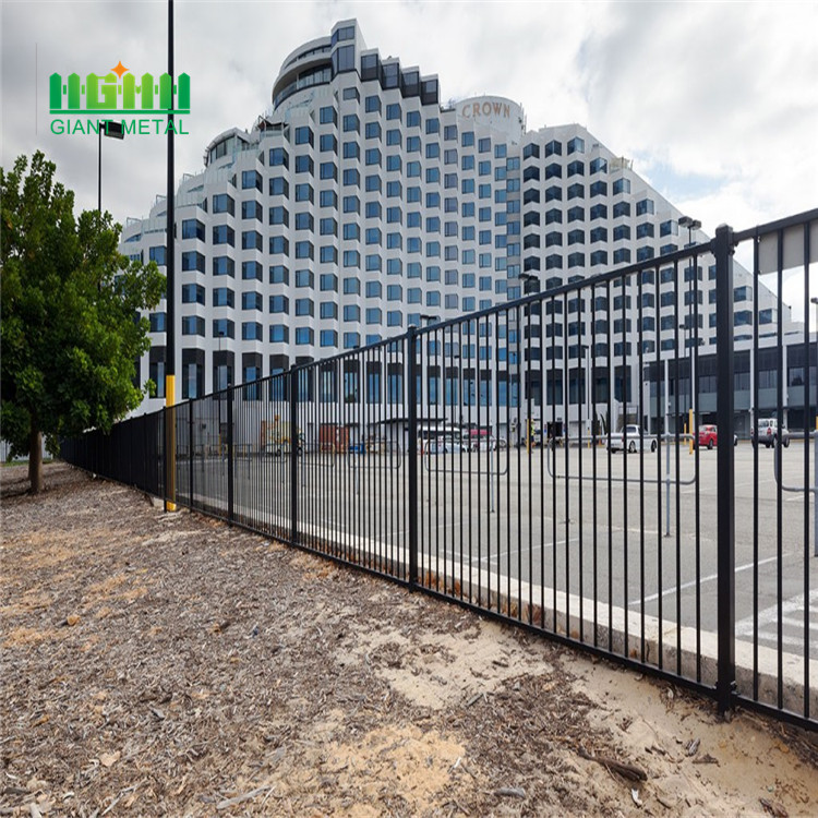 Wrought iron metal galvanized steel fence