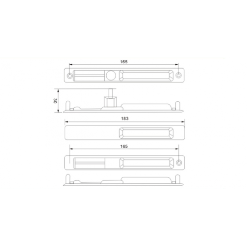 SLIDING WINDOW LATCH DOUBLE LOCK