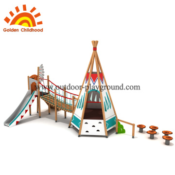 Geser setel playground dan ayunan bagian