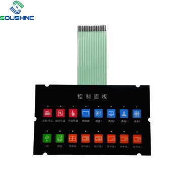 3 Cable FPC flex EL backlight membrane switch