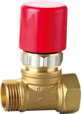 equal shape cw617 material brass Electric male thread stop valve with plastic cap and solenoid