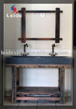 Grey granite wash basin with bracket