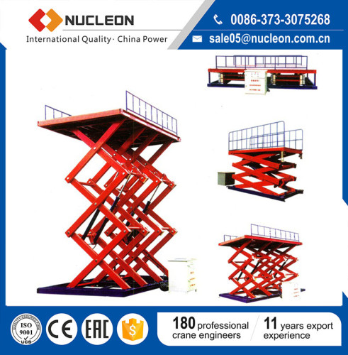 Nucleon Hot Sale Fixed Hydraulic scissor car lift platform Price