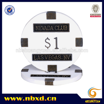 Nevada Club Metal Poker Chip