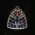 Red Blue Star Tiara Pageant Crown For Patriotic