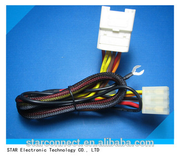 factory custom automotive iso connector engine start wire harness for Toyota