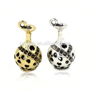 Fashion design hollow out vase pendant zinc alloy jewelry accessories