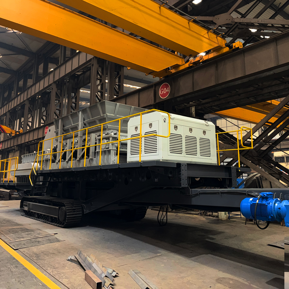 Layar Rol yang Dipasang di Perayap Crawler Mounted Roller Screen