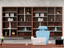 Modern wooden office document file cabinet