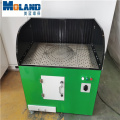 Dust collector table for polishing machine