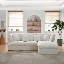 Nordic Modern Luxury Fabric Sofa Chaise Recliner Sectional