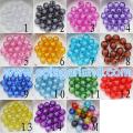 Wholesale Acrylic Crystal Faceted Beads Bead In Bead Style Gumball Charms