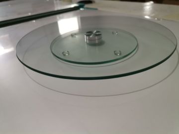 30cm diameter round tempered glass rotating plate