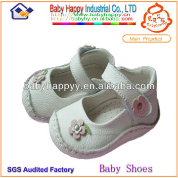 Wholesale Flower Nice Fashion White Girl Baby Dress Shoes
