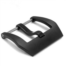 Panera Watch Buckle 316L Stainless Steel 18-24mm Black Brushed Polished Pre-V Buckle