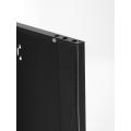 3 Tier Powder Coated Metal Lockers Black