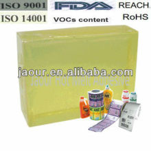 Raw material/hot melt adhesive (block shape) for chrome car label