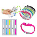 2019 neueste mode bunte armband tragbare handy schnellladegerät micro armband usb kabel