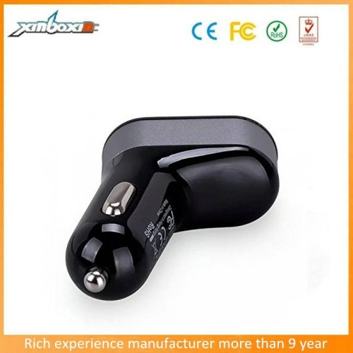 Super fast charger Black / white boots type car charger accessories with 5V/5. 1A electronic factory in China